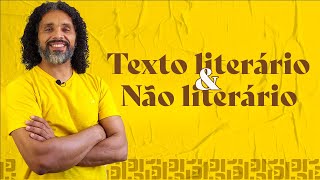 TEXTO LITERÁRIO E NÃO LITERÁRIO literatura [upl. by Sandor]