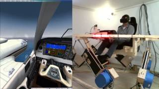 DIY 6DOF Motion Platform  FlyInside FSX  Oculus Rift DK2  PHOG to PHTO [upl. by Ahseiuqal]