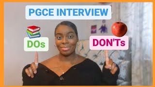 PGCE INTERVIEW PGCE INTERVIEW DOs amp DONTs 📚🍎 [upl. by Llehsim]