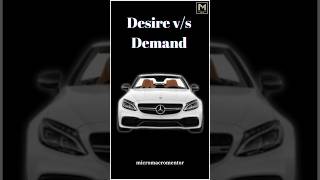 Meaning of Demand  Desire vs Demand  Chapter 3  Demand  Microeconomics  Class 11 shorts [upl. by Ellehsyt]