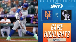 Francisco Lindor and Brandon Nimmo jump start Mets offense Max Scherzer goes 7 strong in win  SNY [upl. by Nomma708]