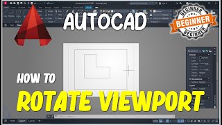 AutoCAD How To Rotate Viewport [upl. by Atiuqaj]