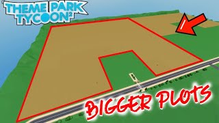 UPDATE PLOT SIZE  Theme Park Tycoon 2 Update [upl. by Auhel]