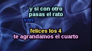 KARAOKE  Felices los 4  Version SALSA   Maluma amp Marc Anthony [upl. by Egan]