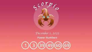 Scorpio horoscope for December 1 2023 [upl. by Keri]