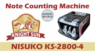 Nisuko KS 28004  Cash Counting Machine in India [upl. by Oigroig584]