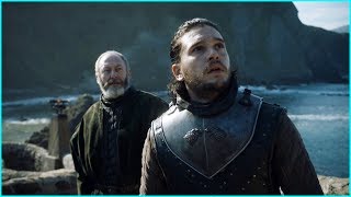 Game of Thrones S7E3  Jon and Davos meet dragon for the first time [upl. by Goldenberg8]