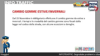 INFOTRAFFIC PAVIA  LAVORI DAL 4 ALL8 NOVEMBRE 2024 [upl. by Clarinda304]