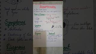 Alkaptonuria biochemistry youtubeshorts shorts youtubeshorts viralvideo [upl. by Elfrida]