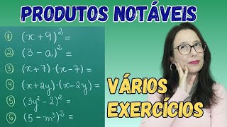 PRODUTOS NOTÁVEIS  RESUMÃO  LISTA DE EXERCÍCIOS  Professora Angela Matemática [upl. by Notffilc93]