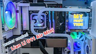 Lian Li o11 Air Mini and RTX 3070 TI  Custom Liquid Cooling PC [upl. by Artimed]