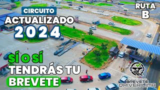 Examen de manejo A1  Actualizado 2024  Ruta B Touring Lima [upl. by Atinauq]