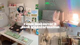 Pinterest Inspired Aesthetic Room Makeover amp Desk Transformation pastel ikea amp stationery [upl. by Irabaj]