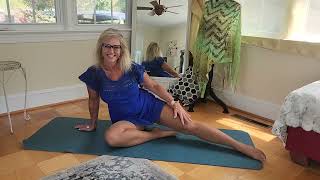 12 MIN STRETCH in dress amp pantyhose  for mobility amp flexibility  Reba Fitness Over 50 [upl. by Marabel]