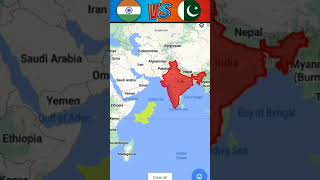 Pakistan VS India Map size comparison 🇵🇰🇮🇳।। Country challenge [upl. by Adamski]