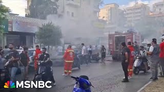 New reports of explosions in Lebanon one day after pager attacks [upl. by Nodyl763]