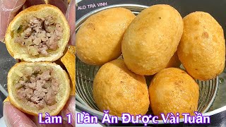 Có Khoai Mì Làm Bánh Kiểu Này Giòn Ngon Dễ Hơn Bánh Cam Rán Fried cassava cake [upl. by Zeidman]