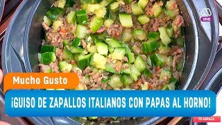 ¡Te enseñamos a preparar un rico guiso de zapallo italiano  Mucho Gusto 2018 [upl. by Eyak]