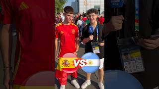 🇪🇸ESPAÑA VS ARGENTINA🇦🇷 ¿Con quién te quedas youtubeshorts españa argentina messi futbol [upl. by Haral]