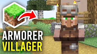 How To Make Armorer Villager In Minecraft  Full Guide [upl. by Ennaerb]