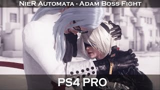 NieR Automata  Adam Copied City Boss Fight 8 PS4 PRO [upl. by Frasier]