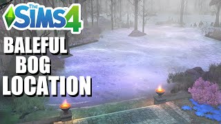 How To Find Baleful Bog Lake Location Life And Death Map  The Sims 4 [upl. by Anivol]