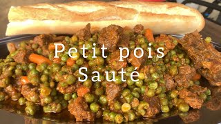 Petit pois sauté à la viandequel délice 😋🇨🇮🌍 [upl. by Euseibbob22]