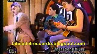 Charly Garcia festeja su cumpleaños con Maradona  1994 [upl. by Gnuhc]