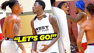 CLAMP GOD vs FRANK NITTY East Coast Squad PULLS UP On West Coast 5v5 Scrimmage Gets Wild [upl. by Goeger]