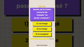 quotQuiz De Conjugaison Française  Le Passé Composéquot [upl. by Enomed]