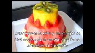 Tarta de Cumpleaños con Frutas [upl. by Urial]