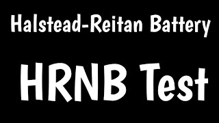 HalsteadReitan Neuropsychological Test Battery  HRNB Test [upl. by Anuat]