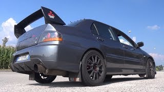 470HP Mitsubishi Lancer Evo VIII MR FQ340 with HKS Exhaust  Turbo Blow Off Sound [upl. by Ehpotsirhc284]