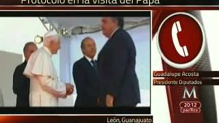 Niega Acosta Naranjo descortesía contra Felipe Calderón durante recepción del Papa [upl. by Philipa]