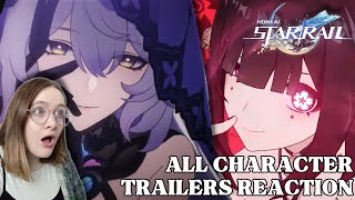 THESE TRAILERS ARE INSANE  Reacting to ALL of the Honkai Star Rail Character Trailers [upl. by Wylen]