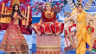 Miss Universe India 2024  BEST IN NATIONAL COSTUMES Top  10 Performance  🇮🇳👑 [upl. by Annazor733]