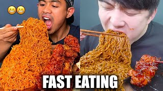 FAST EATING MUKBANGERS 😳Challenge [upl. by Adiv114]