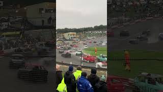 Banger carnage Hednesford Hills Raceway 0311 💥🏁 bangerracingcrashes carnage bangercrashes [upl. by Clarissa882]