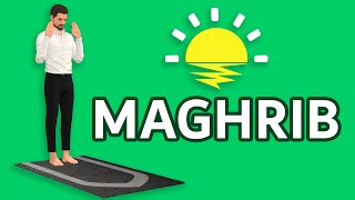 How to pray Maghrib for men beginners  with Subtitle [upl. by Adiahs]