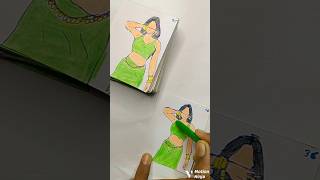 Aaj ki Raat 💃flipbook newsong shorts artistajit aajkiraat art drawing viralvideo [upl. by Eidson]