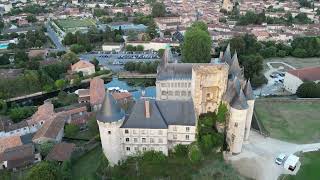 Chateau de La Rochefoucauld Fly over [upl. by Zoba743]