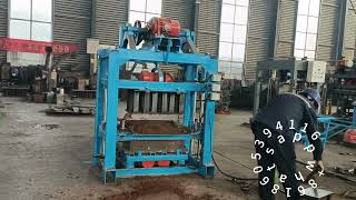 qt440 manual fly ash interlocking brick making machine qtj4 40 hollow block machinenigeria [upl. by Searcy882]