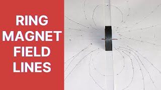 Drawing Magnetic Field Lines of a Ring Magnet  Magnetism [upl. by Hanafee779]