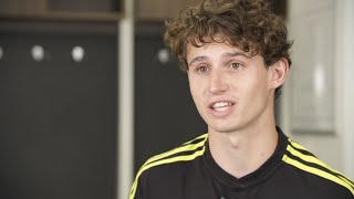 FIRST INTERVIEW  Brenden Aaronson to join Leeds United  “It’s an amazing feeling” [upl. by Otilesoj]