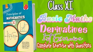 Derivatives 1st ExerciseSolutionClass 11 Basic Math Principles of MathematicsKriti Publication [upl. by Arly]