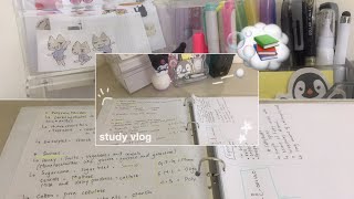 study vlog  exam prep  chemistry notes  🎧❕💬 [upl. by Charisse89]