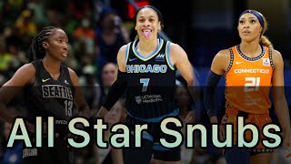 Who was Snubbed from the WNBA All Star Team [upl. by Ruhtua]