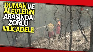 Manavgattaki Yangın Yedinci Gününde Kızıldağ Mevkiinde Etkili Oluyor İha [upl. by Eilrahs]