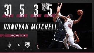 Donovan Mitchell SHAMMGOD amp POSTER DUNK in BIG Cavs W over Nets 🔥 [upl. by Hajan]