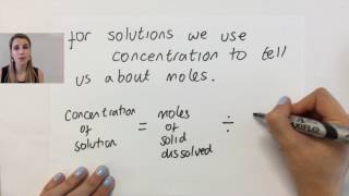 How to calculate concentrations of solutions using moles GCSE Chemistry [upl. by Tuesday]